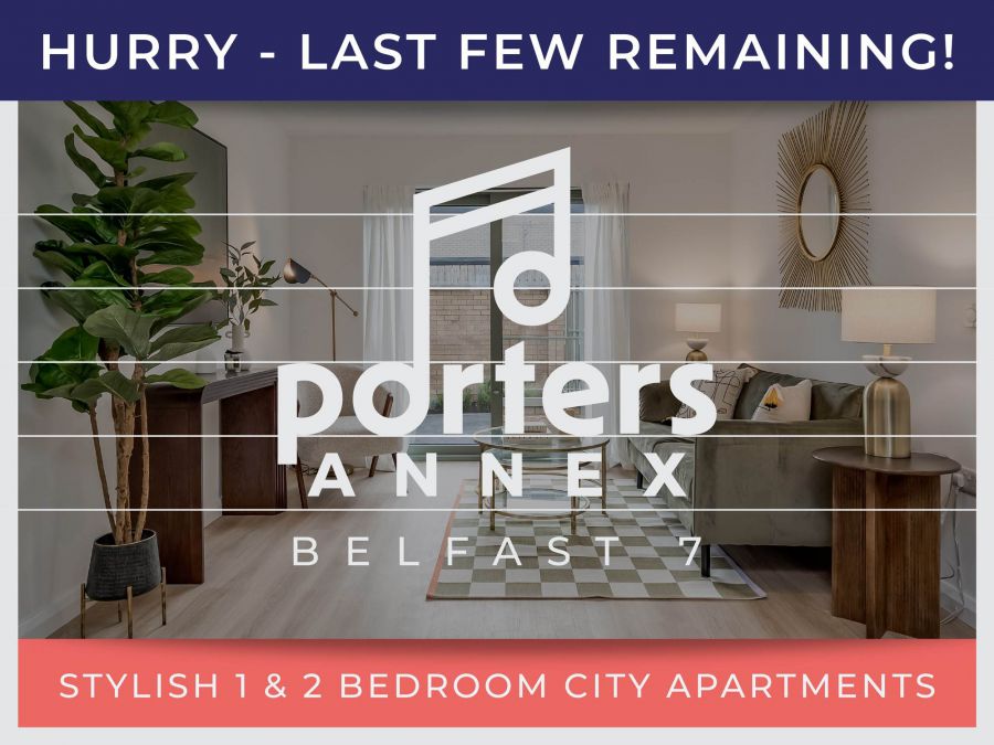 Apt 4 Porters Annex, apsley street, donegall pass, belfast, BT7 1BL