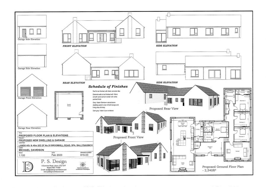 Building site 40m S/E of, 35 Broomhill Road, Ballynahinch, BT24 8QD