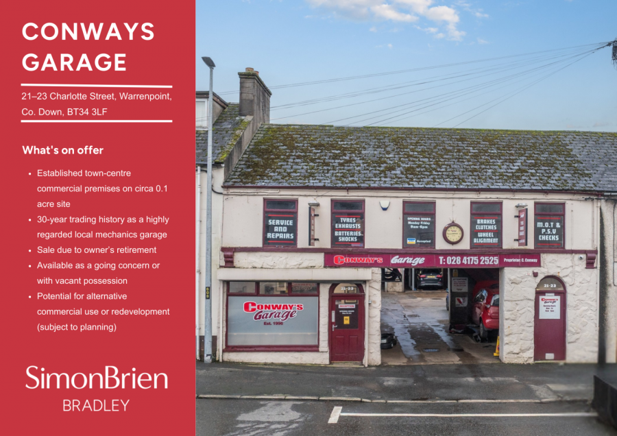 Conways Garage, 21-23 Charlotte Street, Warrenpoint, Newry, BT34 3LF